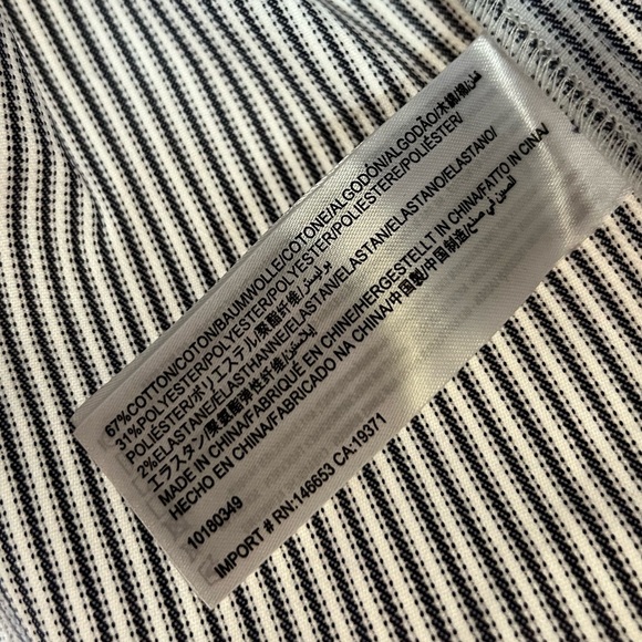 C/MEO collective Revolve one shoulder ruffle mini stripe dress size Small NWT - Picture 7 of 11